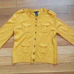 🛍️ Yellow New York & Company Cardigan 🛍️